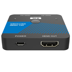 Interruptor HDMI 2 en 1 OUT AUTO-SELECT 8K @ 60Hz 48Gbps HDMI 2,1 HDCP2.3 para sistema de cine en casa