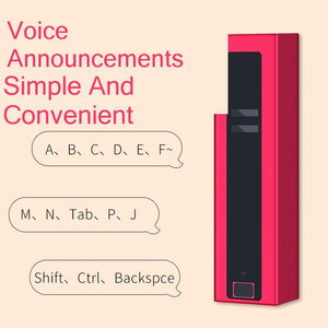 レーザーキーボードポータブルBT Compatiレーザー口紅投影キーボード音声放送携帯電話コンピュータ用 - Product Image 4