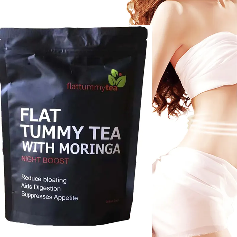Thé naturel de perte de poids au Moringa 28 jours de détox pour enlever la graisse de la taille et des épaules ventre plat thé Teatox pour le ventre