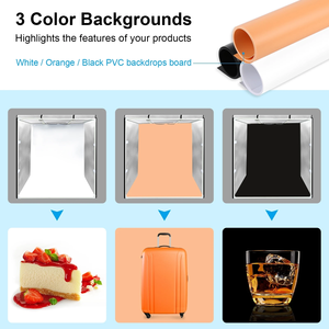 80*80*80 cm Light Box Portable Softbox Photo Lightbox Tent With 3 Colors Backdrops for Studio Photographer Box <strong>LED</strong> Lights