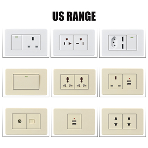 Noi tipo bianco Multi funzione universale Ac interruttore di alimentazione parete 3-pin interruttore a parete e presa di corrente - Product Image 5