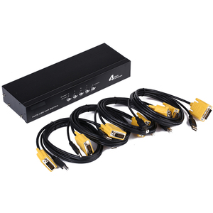 Supporto wireless tastiera e mouse USB 4 porte dvi switch kvm - Product Image 4