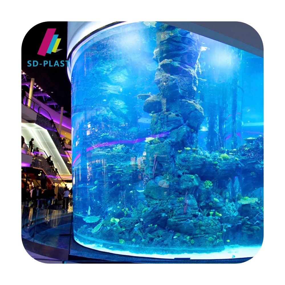 Ultra Helder Acryl Glazen Cilinder Aquariums Aquarium Aquarium Aquarium Plastic Grote Aquarium Aquarium