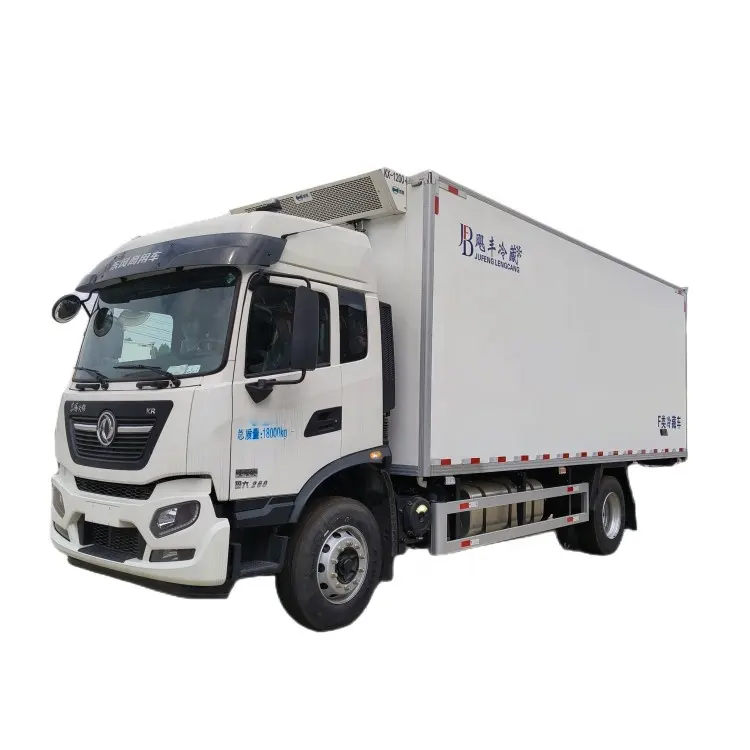 4x2 Dongfeng 10-15tons Réfrigéré De Refroidissement Congélateur Boîte Camion Alimentaire Transport Réfrigérateur Van Camion à vendre