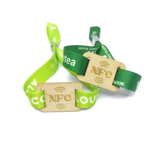 Programmier bares Holz anhänger NFC Armband ECO-freundliche Bambus karte RFID Event Armband - Product Image 3
