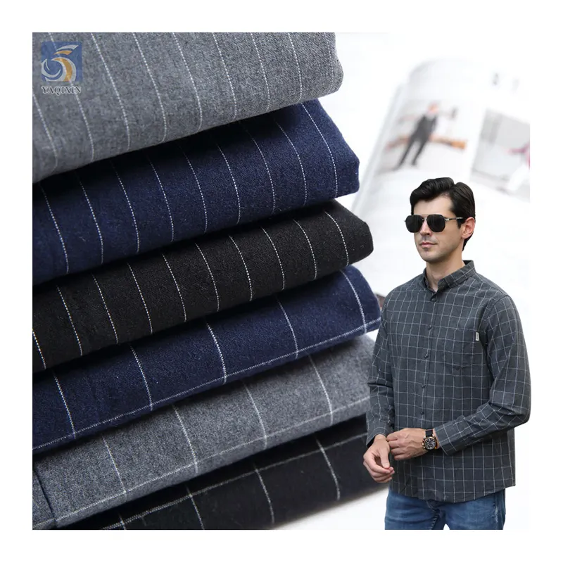 YX2742 Wholesale Italian Suit Oxford Fabric 165gsm 21S Combed 100 Cotton Suiting Fabric For Men