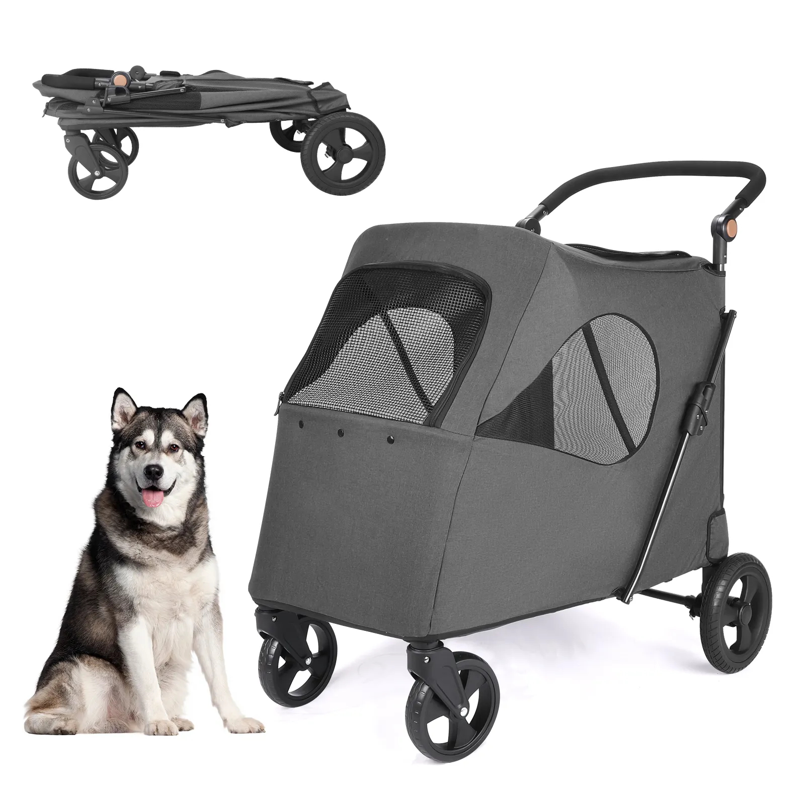 Airline zugelassen bester großer Hundetrainer mit Rädern Trolley für Haustiere Hundetrainer Hund Katzenwagen mit Rädern individuelles Logo