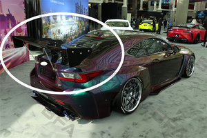 Lexus RC-F için arka kanat RC RCF upgraded yükseltilmiş roket tavşan GT büyük arka kanat büyük arka kanat spoiler gövde üzerinde - Product Image 2