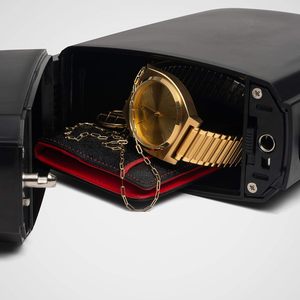 YH2135 Portable Indoor/Outdoor Lock Box Safe with Key and Combination Access.3-digit Password Beach Box, Two <strong>Ways</strong> to Unlock - Product Image 4