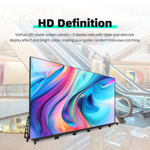 P2.5 có thể gập lại 3 lần LED-anzeige Poster truy cập phía trước GoB bảo vệ HD ruedas galvanizadas ba lần trong nhà LED hiển thị áp phích - Product Image 3
