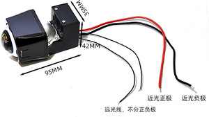 ヘッドライトハイロービームマトリックスプラスBILEDプロジェクターレンズ用の新しいデザインのミニ1.5インチスクエアBiLEDレンズ - Product Image 5