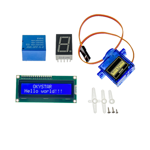Kit di elettronica divertente con 1602 modulo LCD breadboard resistenza LED