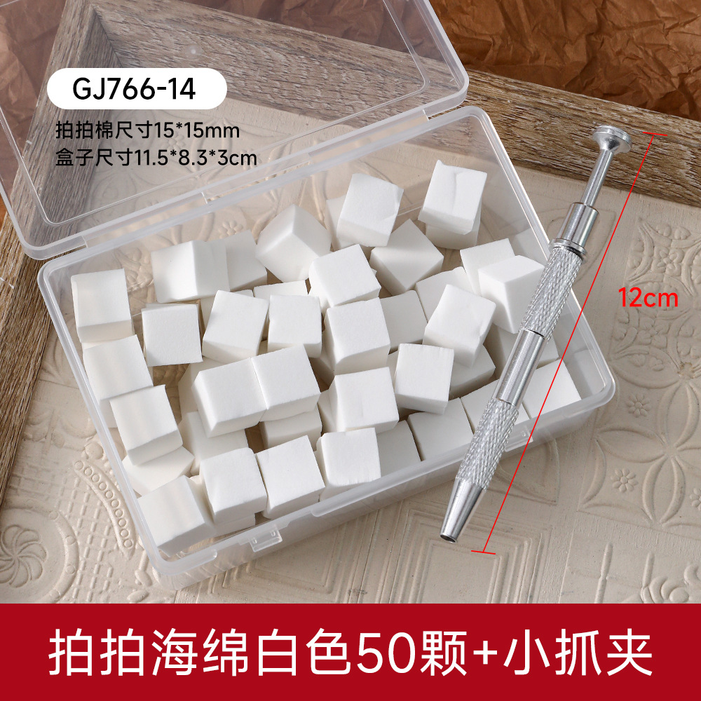 50 pieces in a box-white 15mm + small claw clip-gj766-14