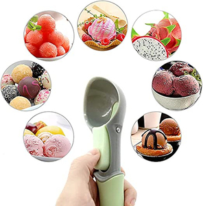 IC-1089 nhà bếp không dính trái cây dưa hấu muỗng ngăn xếp tiết kiệm chống đóng băng nhựa LEVER nhựa Ice Cream Scoop với kích hoạt - Product Image 6