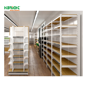 2D 3D vẽ cửa hàng bán lẻ Kệ thông gió thiết kế thương mại siêu thị rau giá với dấu hiệu chủ - Product Image 3