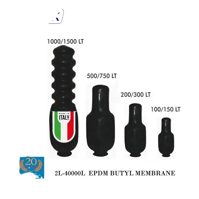 Réservoir de pression d'eau portable, 150 — 200l, Membrane EPDM et butyle