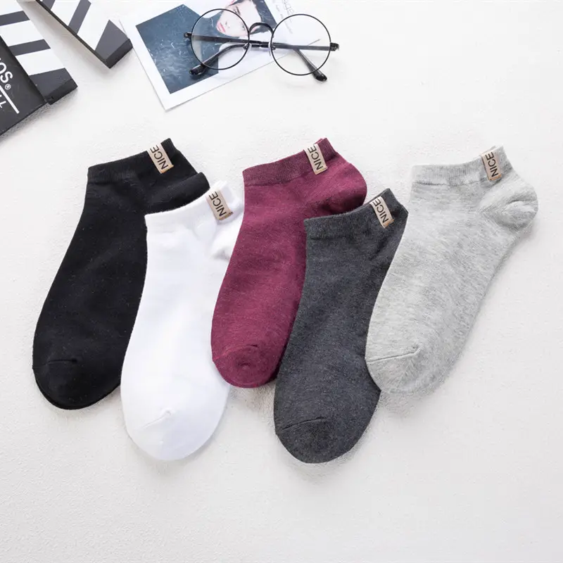 2024 Men's casual cotton socks sports jeans denim pattern socks 3D digital printed boat socks
