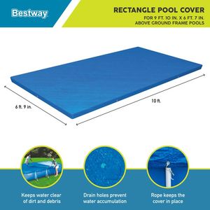 Bestway 58106 Pool Safety <strong>Cover</strong> Retractable Pool <strong>Dome</strong> <strong>Cover</strong> Swimming Pool <strong>Cover</strong> - Product Image 5
