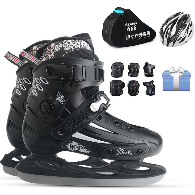 Patins + équipement de protection + sac bandoulière + casque + sac cadeau