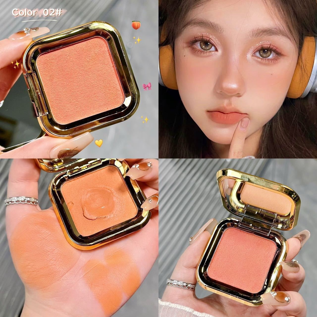 Mgl blush monochrome 02 pâte de haricots crème