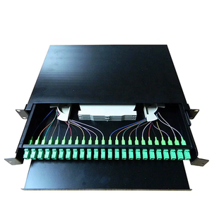 滑动式48芯ODF光纤面板1U 2U SC PC APC 12 24 36 48 96端口壁挂式光纤面板 - Product Image 2