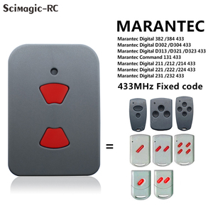 SMG-302 Garage Door Remote Control Compatible With MARANTEC Digital D302 D304 D313 D321 <strong>COMMAND</strong> 131 433MHz <strong>Command</strong> Fixed <strong>Code</strong> - Product Image 2