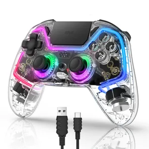 Controlador inalámbrico para Play Station 4 PS4/Nintendo Switch/PC/Android/IOS Joystick de efecto Hall y disparador con panel táctil