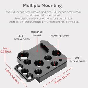 DJI Ronin S/SC/RS2/RSC2用サイドエクステンションプレートマウント - Product Image 2