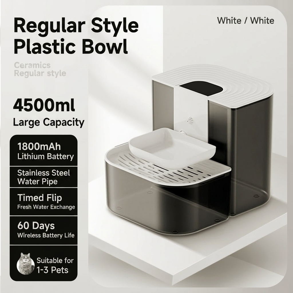 White plastic bowl-standard model-1800 mah lithium battery