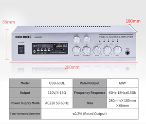 Горячая Продажа USB- 60DL усилитель мощности звуковая система для студии - Product Image 4