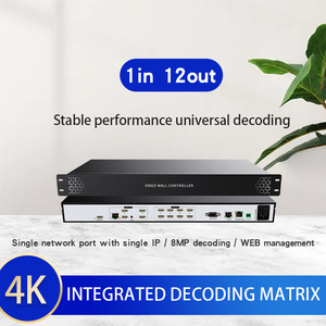 Bộ giải mã video chuyên nghiệp Chế độ chia màn hình 1 trong 12 ra 16 màn hình dành cho camera giám sát Áp dụng cho thiết bị camera an ninh - Product Image 2