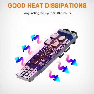 רכב הוביל שלט רחוק אור קטן t10 רב צבע rgb t10 t10 אור נהיגה רוחב אור מחוון אור