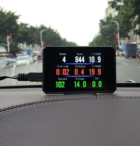 Latest Head up <strong>Display</strong> P16 <strong>LCD</strong> Screen Trip <strong>Computer</strong> With Windshield Suction OBD2 Smart Gauge Hud - Product Image 6
