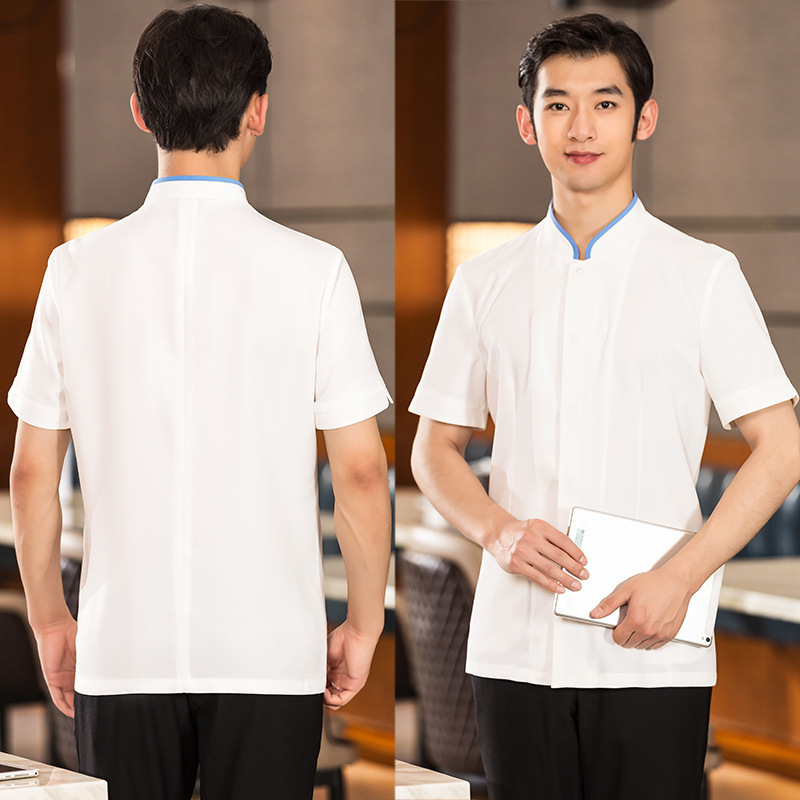 T-shirt blanc à manches courtes pour homme