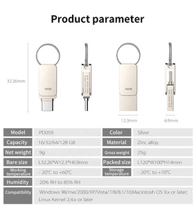 Promozionale 16GB 32GB 64GB tipo C OTG USB 3.0 Flash Drive per Smart Phone Android Memory MINI chiavetta Usb - Product Image 4