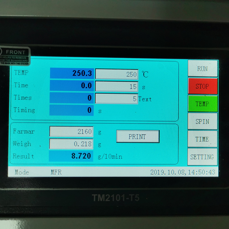 Melt flow rate meter / plastic melt meter / PE particle melt index tester, Plastic Materials ISO Standard Melt Flow Index Tester