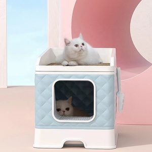 Büyük boy Pet kum kabı tamamen kapalı ve kirletmek kedi tuvalet önlemek için katlanabilir - Product Image 2