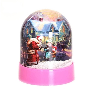 Kar küresi içine yerleştirilmiş reçine malzeme resim ile özel fotoğraf kar küresi - Product Image 5