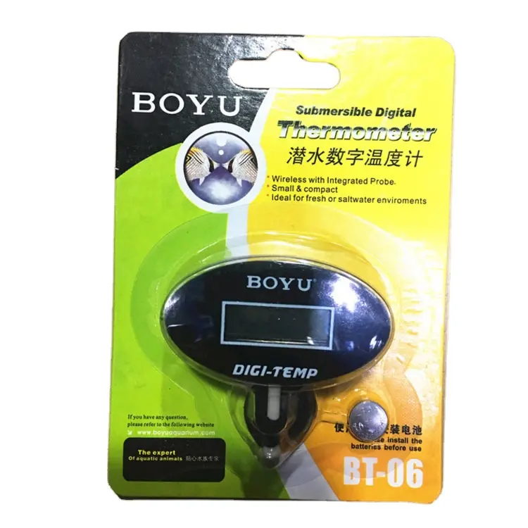 Boerboyu — Mini thermomètre et hygromètre numérique, thermomètre, capteur, écran LCD, pour réfrigérateur et Aquarium, jauge de température