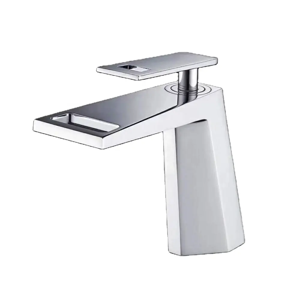 Miscelatore per lavabo in ottone elegante rubinetto per bagno rubinetto per lavabo Design semplice rubinetto per lavabo