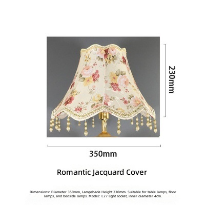 Romantico fondo jacquard con apertura 35 cm
