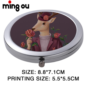 化妆工具升华金属化妆镜定制镜子化妆镜 - Product Image 2