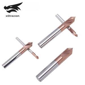 <strong>Taper</strong> Flat End Mill For CNC Router 12mm Aluminum Steel Wood <strong>Taper</strong> Milling Cutter Tin Coating Carbide Conical End Mills ODM OEM - Product Image 2