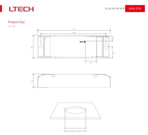 LTECH DALI NFC Voll befehl Nahfeld programmierung Konstant strom Intelligenter Dimm treiber 20W 100-700mA