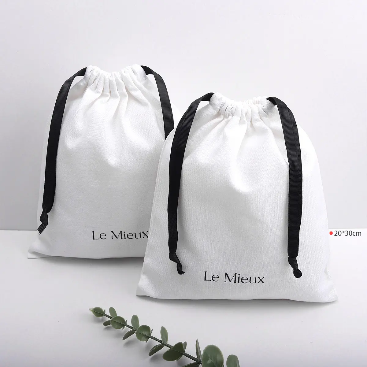 Оптовая продажа, Экологически чистая многоразовая хлопковая Льняная сумка на шнурке с логотипом, сумка для покупок, Хлопковая Сумка для пыли