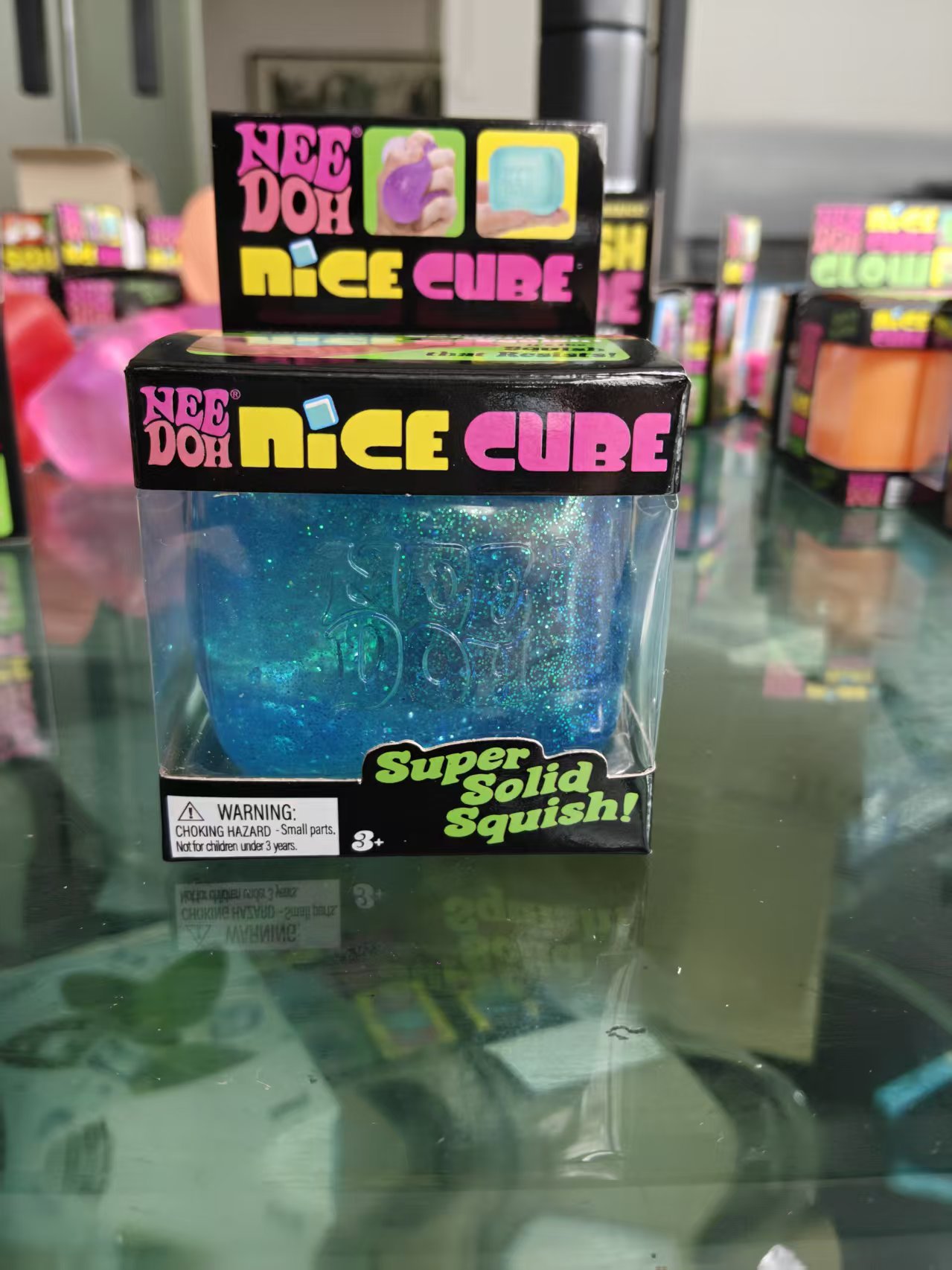 glitter squishy blue