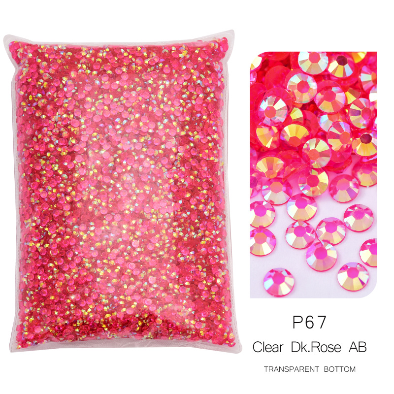 P67 Transparent Rose Foncé AB