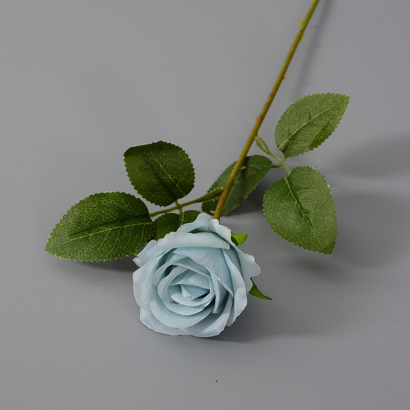 Soie brute bleu glacier 7 cm
