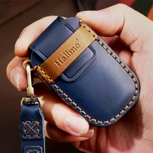 For <strong>Luxury</strong> Leather Car <strong>Key</strong> Case Cover Fob Protector Keyring for Dongfeng Forthing Evo T5 2021 Keychain Holder Shell Bag - Product Image 6