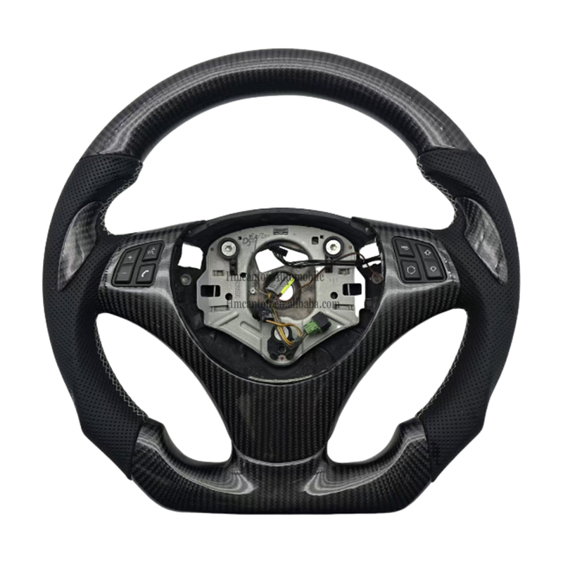 M Series With Holes+Carbon+Leather+White Stitching